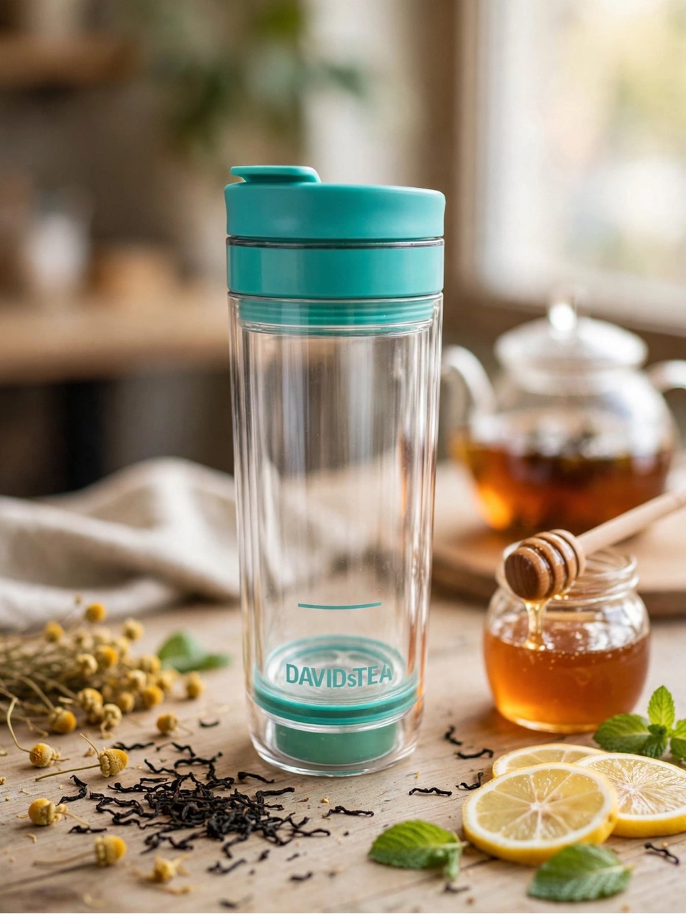 DAVIDsTEA Iced Tea Press - Teal